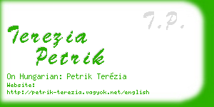 terezia petrik business card